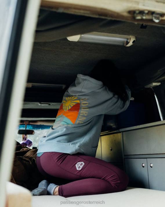 Passenger Frauen Frischluft-Recycling-Leggings Wein 0BP2861 woclothing Wein