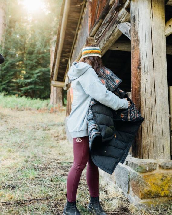 Passenger Frauen Frischluft-Recycling-Leggings Wein 0BP2861 woclothing Wein