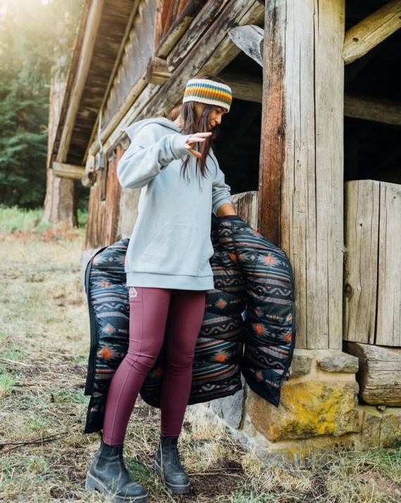 Passenger Frauen Frischluft-Recycling-Leggings Wein 0BP2861 woclothing Wein