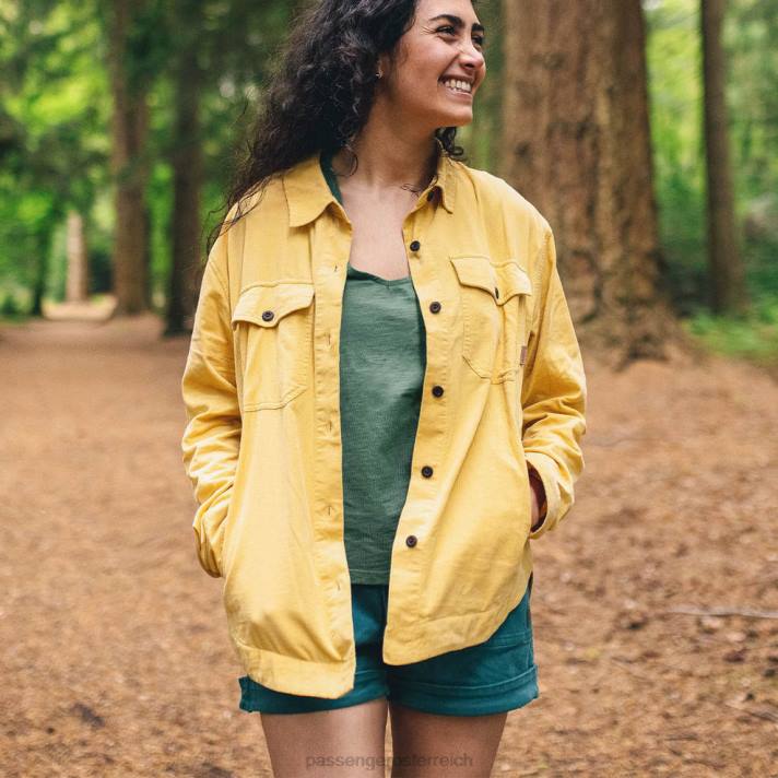 Passenger Frauen ray recyceltes Cord-LS-Shirt Jojoba 0BP2902 woclothing Jojoba