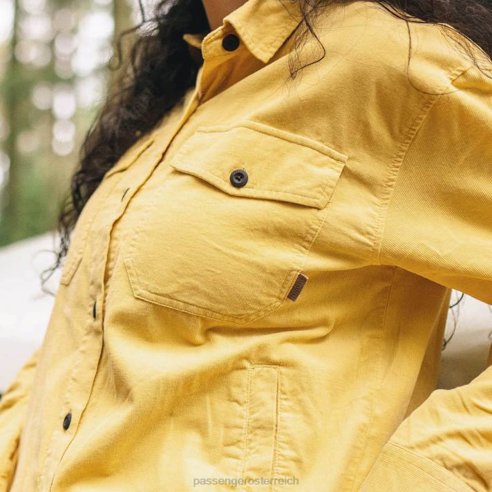 Passenger Frauen ray recyceltes Cord-LS-Shirt Jojoba 0BP2902 woclothing Jojoba