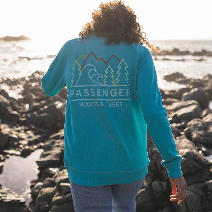 Passenger Frauen Dweller-Sweatshirt aus recycelter Baumwolle in Viridiangrün 0BP2756 woclothing Grün