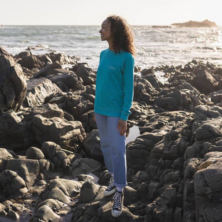 Passenger Frauen Dweller-Sweatshirt aus recycelter Baumwolle in Viridiangrün 0BP2756 woclothing Grün