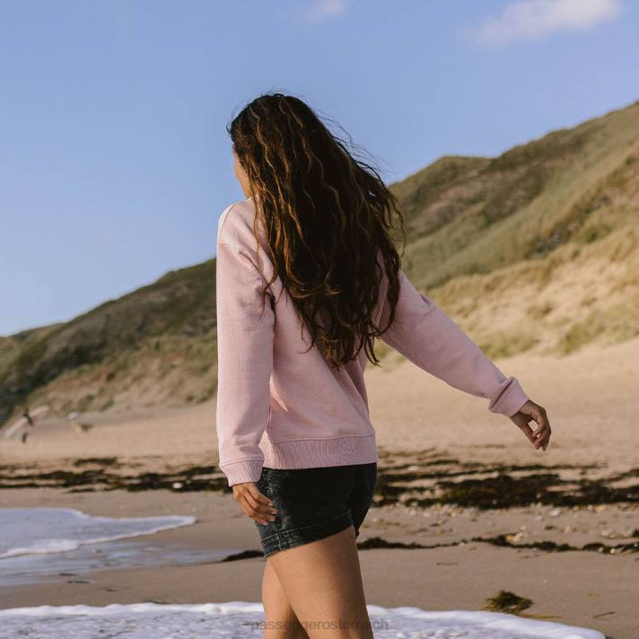 Passenger Frauen Frühaufsteher-Sweatshirt aus recycelter Baumwolle in Helllila 0BP2742 woclothing mauve