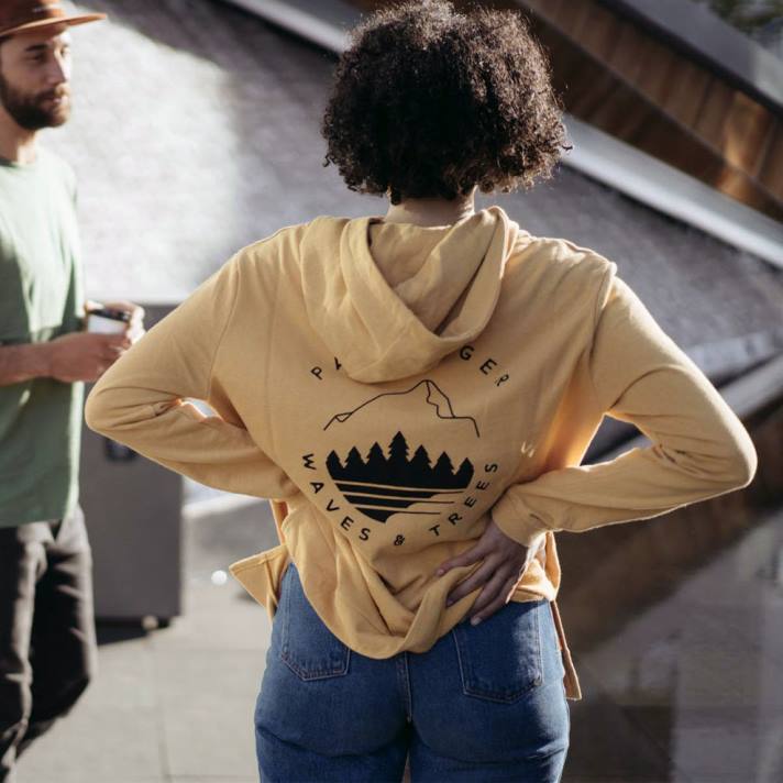 Passenger Frauen Kindling Hanf Kapuzenpullover ockergelb 0BP2762 woclothing Gelb