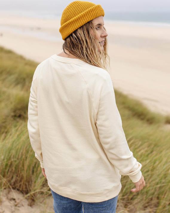 Passenger Frauen Oversize-Sweatshirt aus recycelter Baumwolle mit Blumenmuster, Birke 0BP2718 woclothing Birke