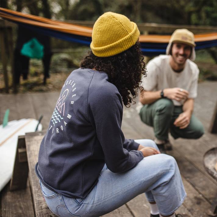Passenger Frauen Panang-Raglan-Sweatshirt aus recyceltem Stoff in verblasstem Schwarz 0BP2732 woclothing Schwarz