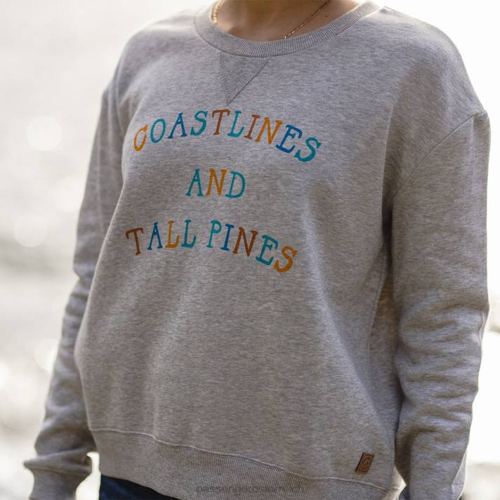 Passenger Frauen Voyage Recycling-Sweatshirt grau meliert 0BP2729 woclothing grau