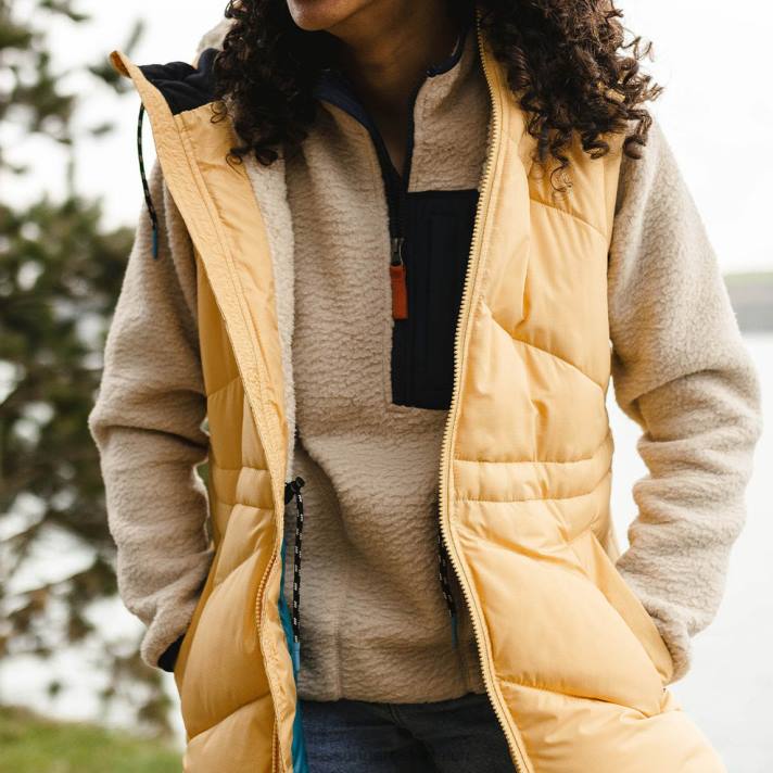 Passenger Frauen Depoe recycelte isolierte Weste ockergelb 0BP2801 woclothing Gelb