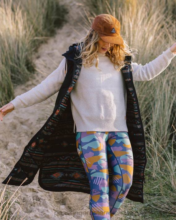 Passenger Frauen Fairweather recycelte isolierte Weste in True Black 0BP2785 woclothing Schwarz