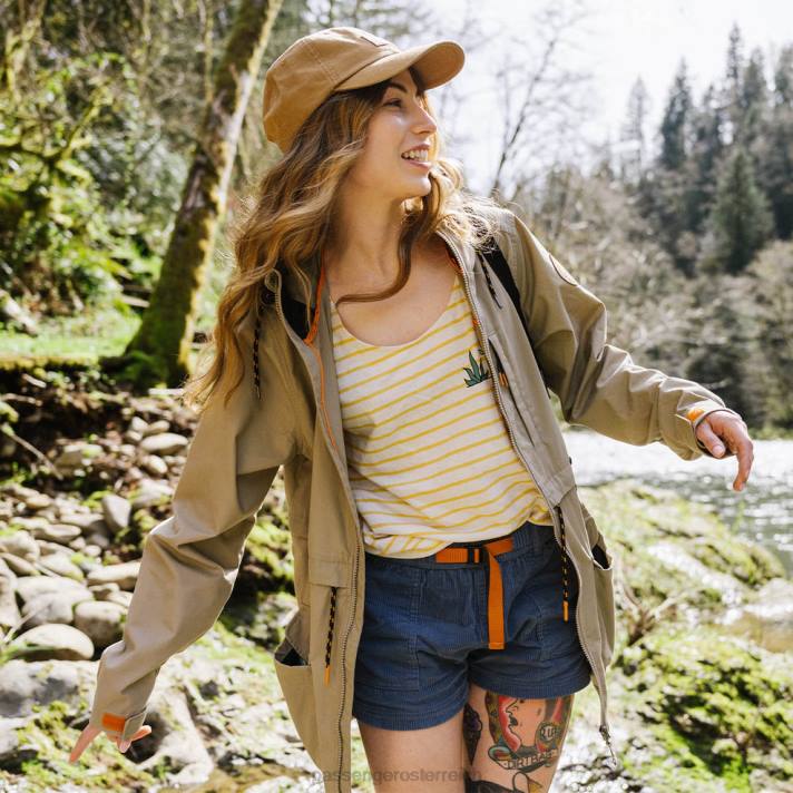 Passenger Frauen Heather recycelter leichter Anorak Chinchilla Brown 0BP2800 woclothing braun