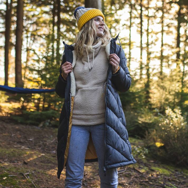 Passenger Frauen Kinsey recycelte Jacke schwarz 0BP2768 woclothing Schwarz