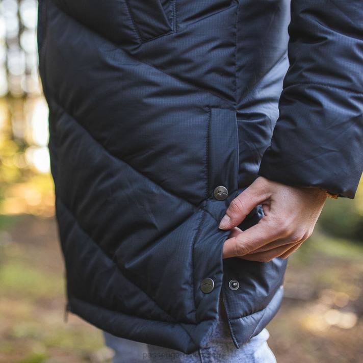 Passenger Frauen Kinsey recycelte Jacke schwarz 0BP2768 woclothing Schwarz