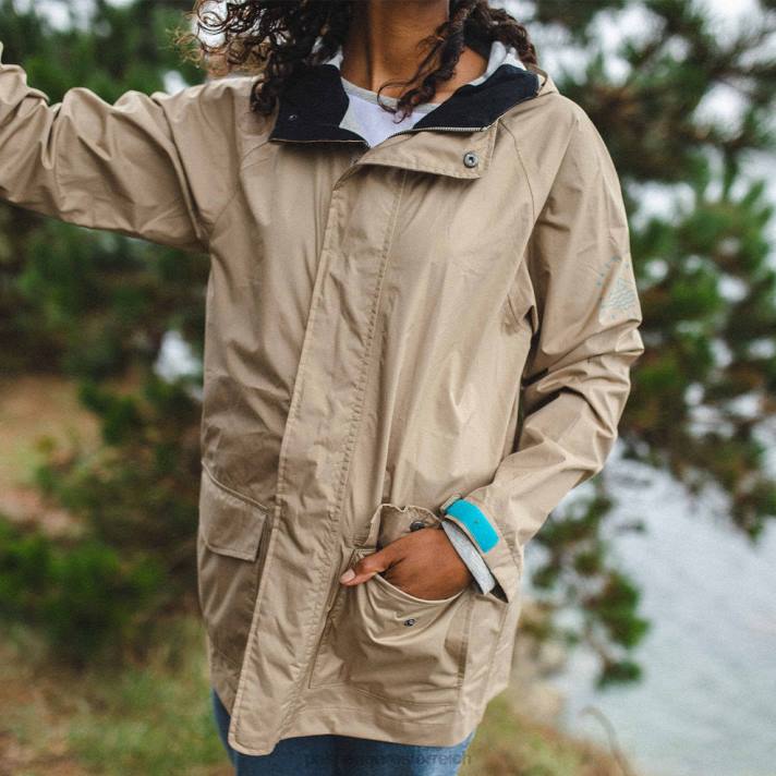 Passenger Frauen Pacific recycelte wasserdichte Jacke Chinchilla Brown 0BP2806 woclothing braun