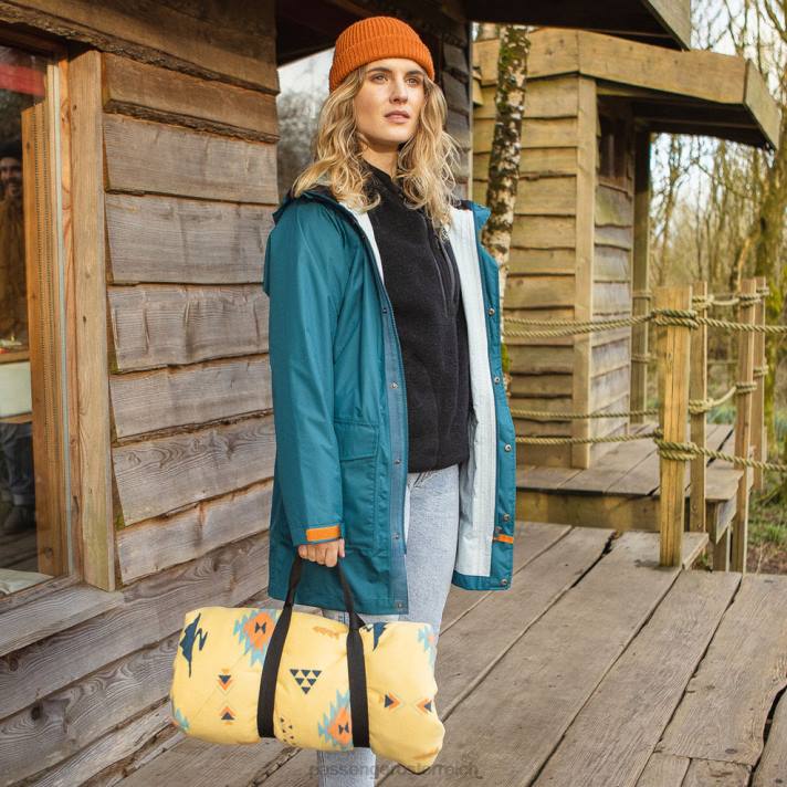 Passenger Frauen Pacific recycelte wasserdichte Jacke, blaue Koralle 0BP2805 woclothing Blau