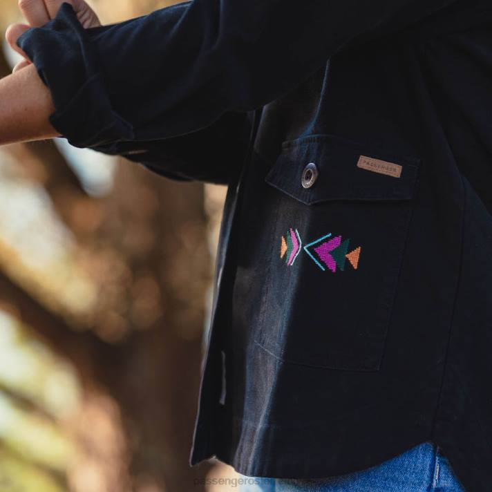 Passenger Frauen Pine-Jacke aus Bio-Baumwolle Phantom 0BP2901 woclothing Phantom