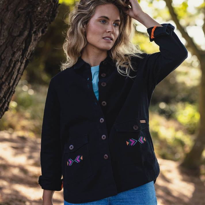 Passenger Frauen Pine-Jacke aus Bio-Baumwolle Phantom 0BP2901 woclothing Phantom