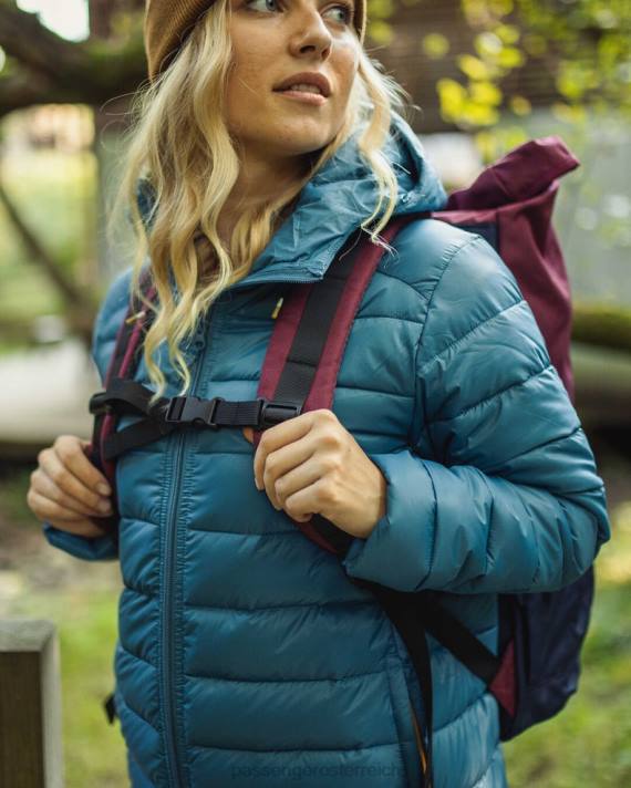 Passenger Frauen Pow recycelte isolierte Jacke aus blauem Stahl 0BP2784 woclothing Blau