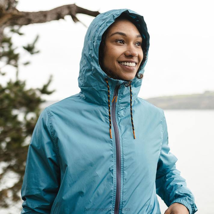 Passenger Frauen Umnak recycelter Anorak Ritterspornblau 0BP2807 woclothing Blau