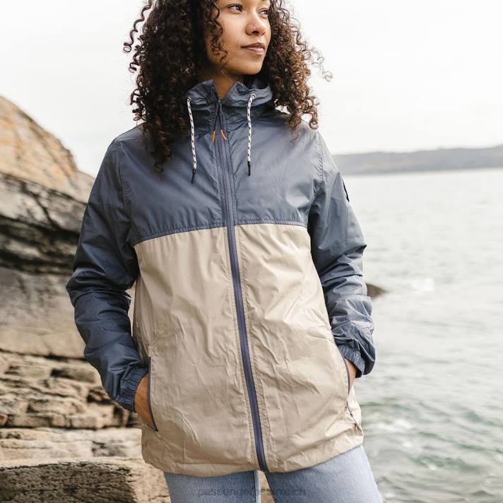 Passenger Frauen Umnak recycelter Anorak Turbulence Grey 0BP2798 woclothing grau