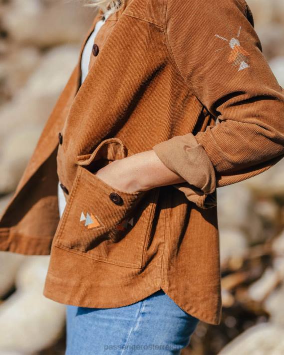 Passenger Frauen Zirbencord-Jacke Kokosnuss 0BP2787 woclothing Kokosnuss