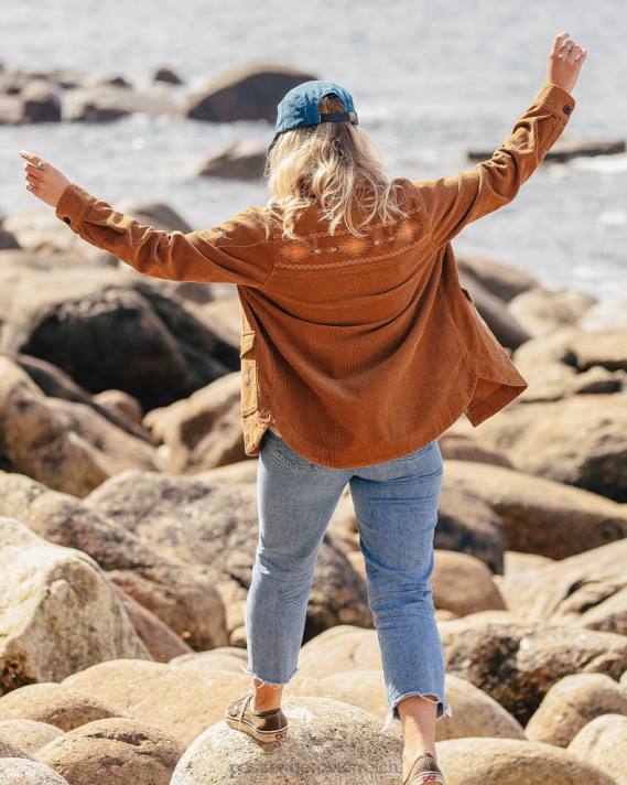 Passenger Frauen Zirbencord-Jacke Kokosnuss 0BP2787 woclothing Kokosnuss