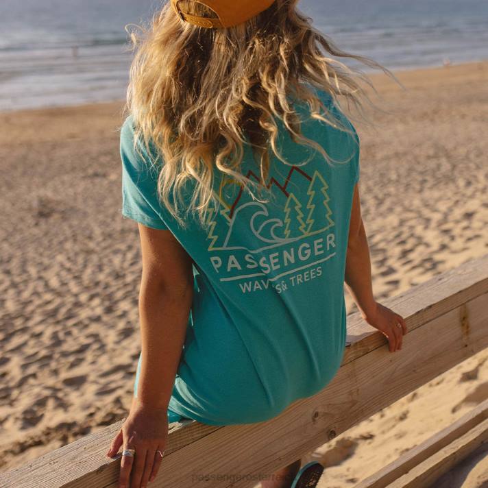 Passenger Frauen Dweller T-Shirt-Kleid in Viridiangrün 0BP2651 woclothing Grün