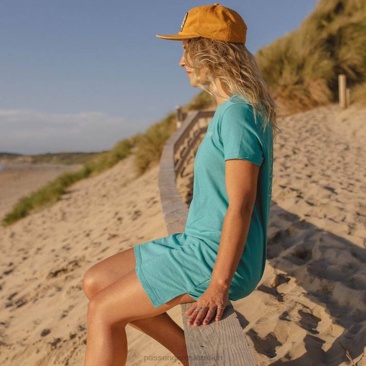 Passenger Frauen Dweller T-Shirt-Kleid in Viridiangrün 0BP2651 woclothing Grün