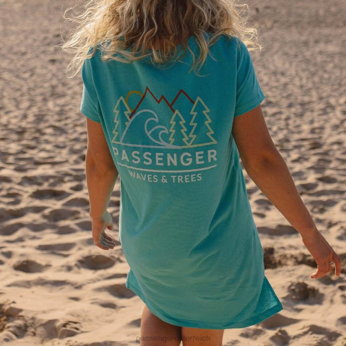Passenger Frauen Dweller T-Shirt-Kleid in Viridiangrün 0BP2651 woclothing Grün