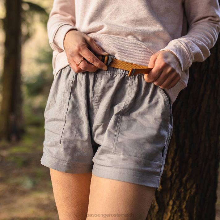 Passenger Frauen Allzweck-Shorts von Del Sur Hemp in Frostgrau 0BP2928 woclothing grau