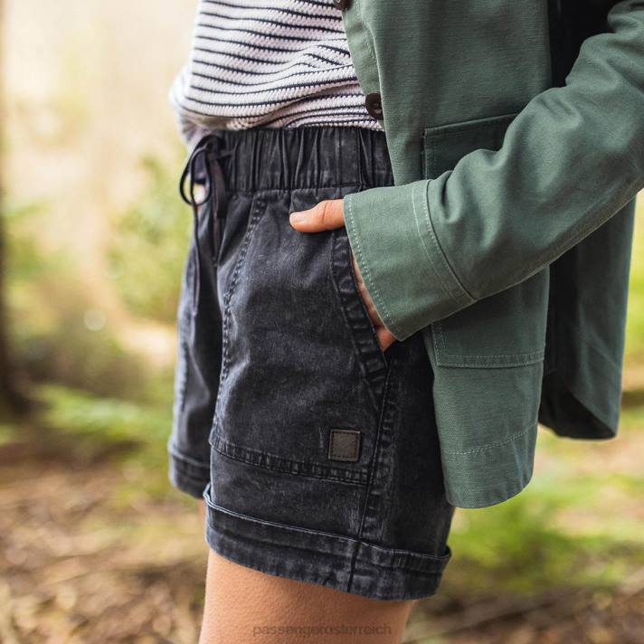 Passenger Frauen Carriso-Shorts aus Bio-Baumwolle in Schwarz 0BP2904 woclothing Schwarz