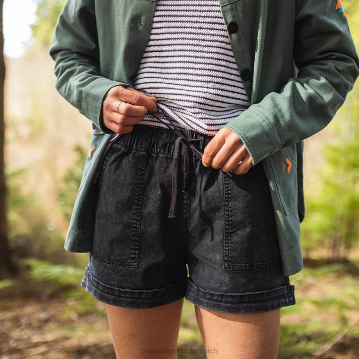Passenger Frauen Carriso-Shorts aus Bio-Baumwolle in Schwarz 0BP2904 woclothing Schwarz