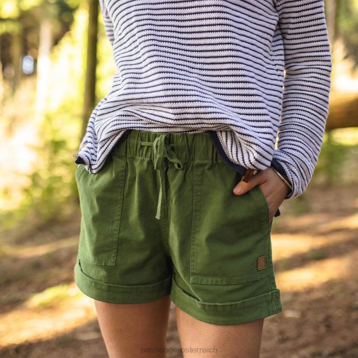 Passenger Frauen Carriso-Shorts aus Bio-Baumwolle in Weinberggrün 0BP2905 woclothing Grün