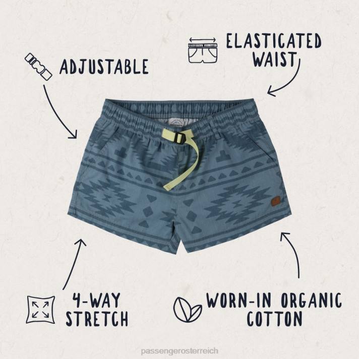 Passenger Frauen Del Sur Shorts aus verblasstem Denim treiben 0BP2919 woclothing Denim