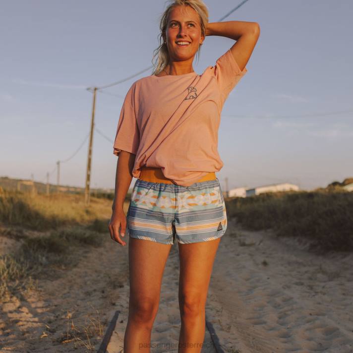 Passenger Frauen Entdecken Sie organische Allzweck-Shorts mit weichem Kobaltmuster 0BP2944 woclothing Kobalt