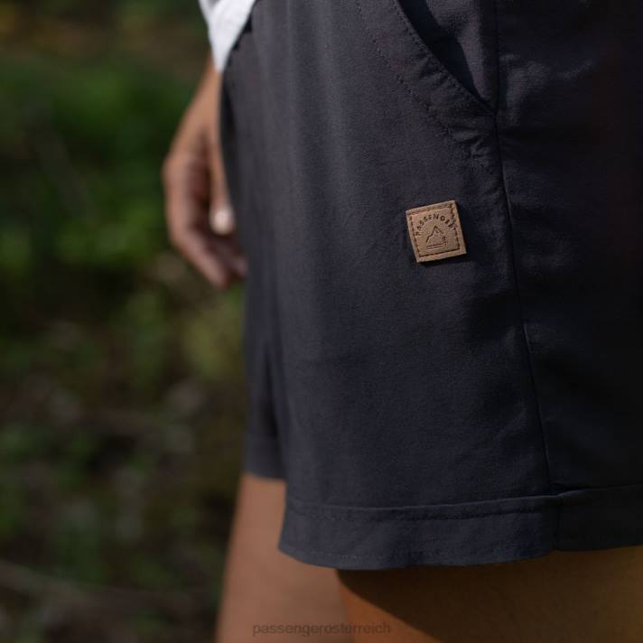 Passenger Frauen Jo Jo Shorts Anthrazit (gewebt) 0BP2938 woclothing Holzkohle