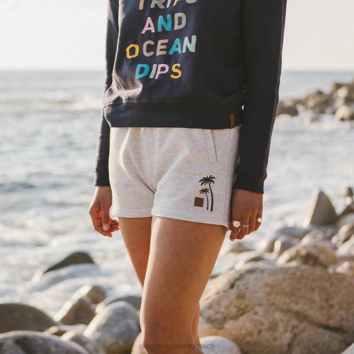 Passenger Frauen Küstenlinie kurz hellgrau meliert 0BP2936 woclothing grau