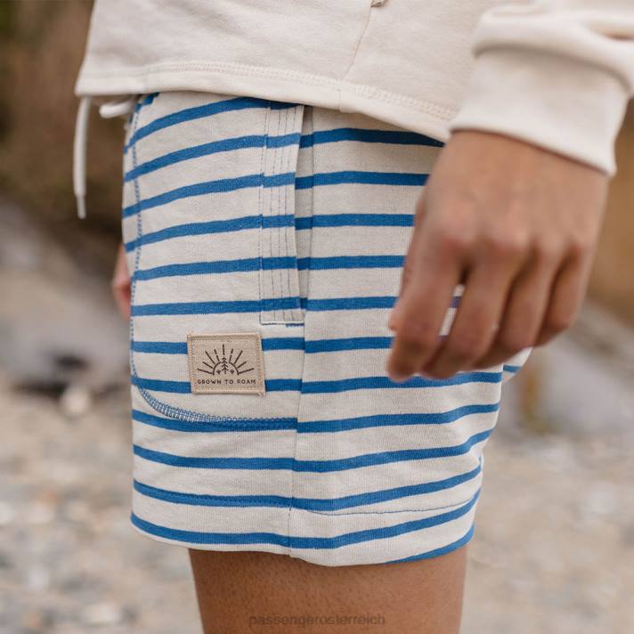 Passenger Frauen Tigard-Hanf-Jog-Shorts mit weichen Kobaltstreifen 0BP2933 woclothing Kobalt