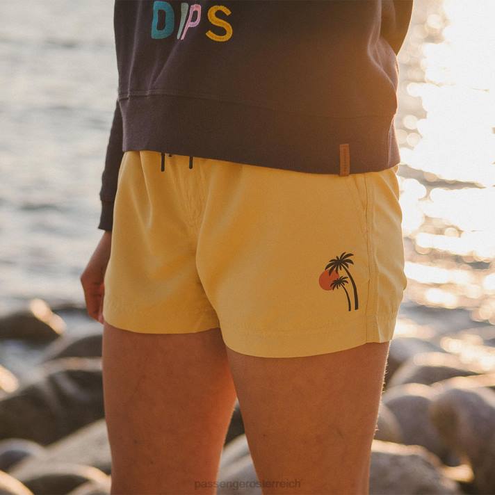 Passenger Frauen Wake recycelte Badeshorts ockergelb 0BP2937 woclothing Gelb