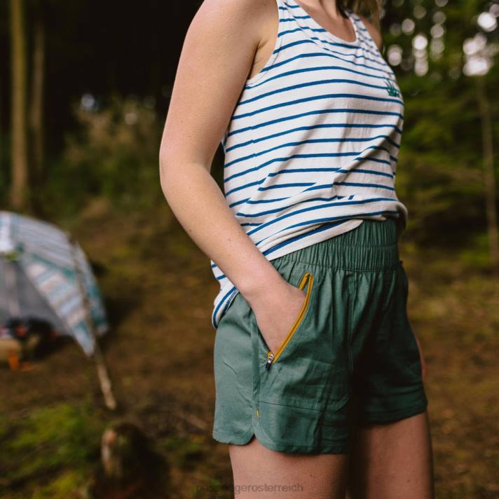 Passenger Frauen da draußen Hanf Allzweck-Schwimmen kurzes Blattgrün 0BP2946 woclothing Grün