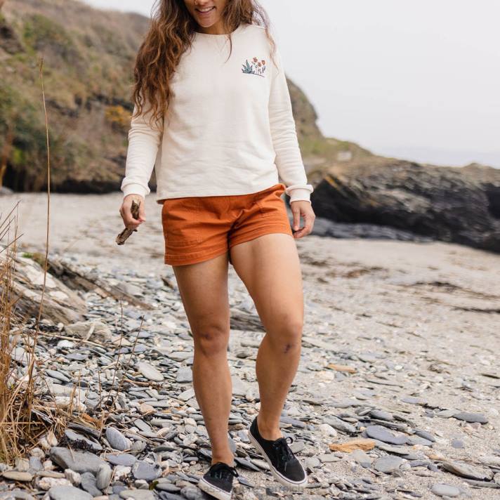 Passenger Frauen del sur Bio-Baumwollshorts in Bombay-Braun 0BP2930 woclothing braun