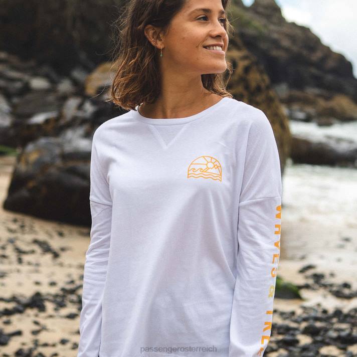 Passenger Frauen Coos Bay recyceltes ls T-Shirt weiß 0BP2889 woclothing Weiß