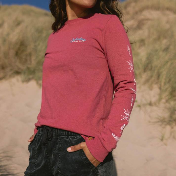 Passenger Frauen Dawn-T-Shirt aus recycelter Baumwolle in Erdrot 0BP2867 woclothing Rot