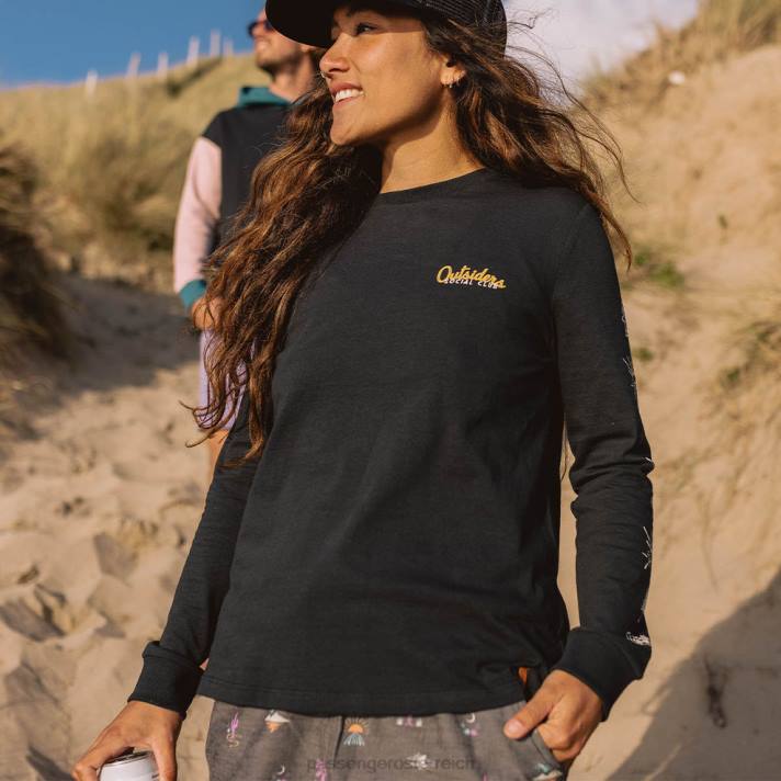 Passenger Frauen Dawn-T-Shirt aus recycelter Baumwolle in Schwarz 0BP2879 woclothing Schwarz