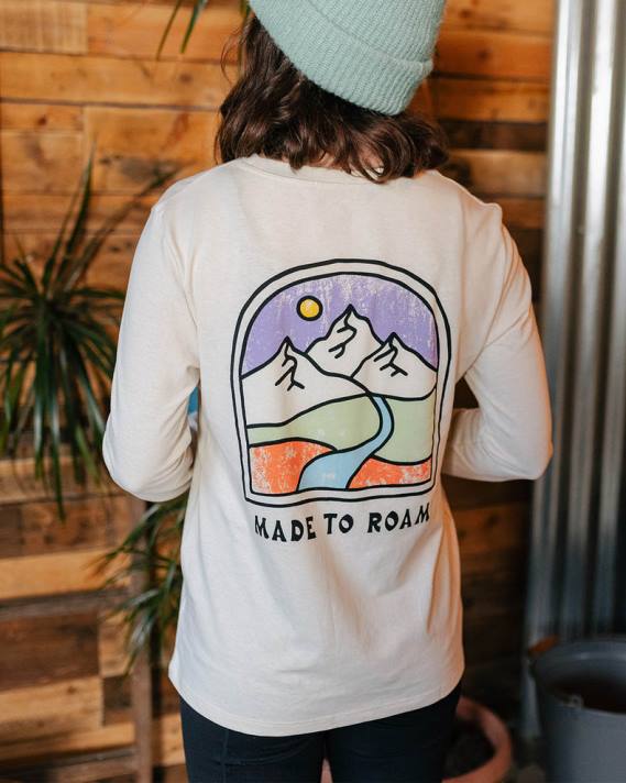 Passenger Frauen Friday Collective LS-T-Shirt aus recycelter Baumwolle, Birke 0BP2877 woclothing Birke