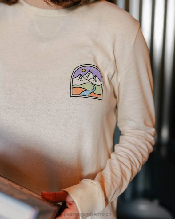 Passenger Frauen Friday Collective LS-T-Shirt aus recycelter Baumwolle, Birke 0BP2877 woclothing Birke