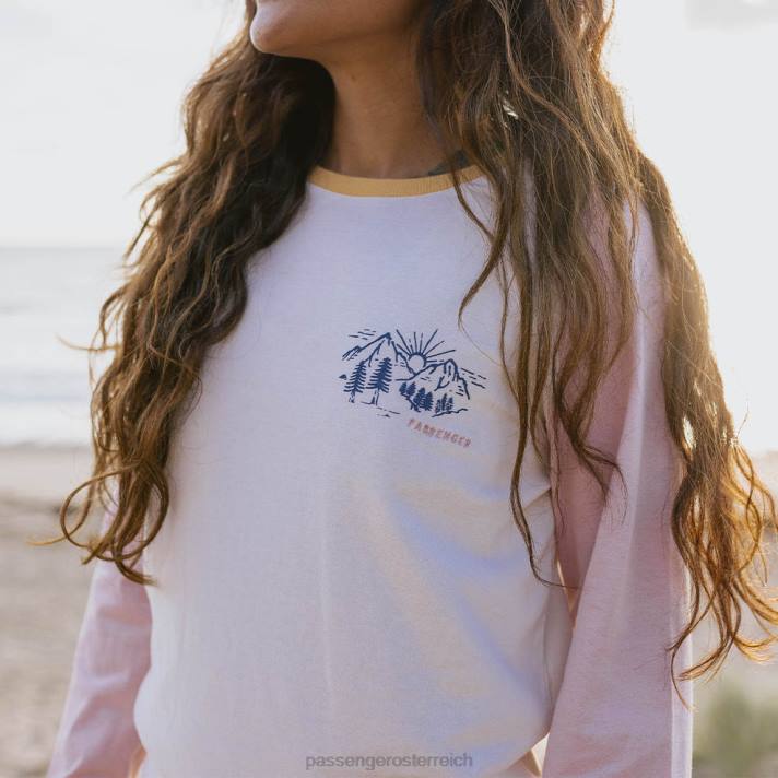 Passenger Frauen Riser-T-Shirt aus recycelter Baumwolle, Birke 0BP2875 woclothing Birke