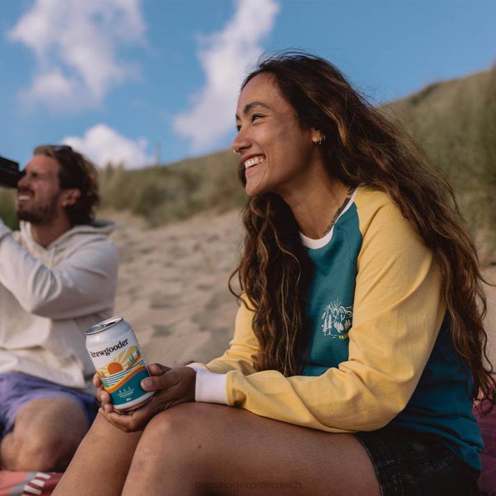 Passenger Frauen Riser-T-Shirt aus recycelter Baumwolle, blaue Koralle 0BP2885 woclothing Blau