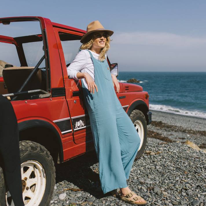 Passenger Frauen Lazy Day Latzhose ozeanblau 0BP2973 woclothing Blau