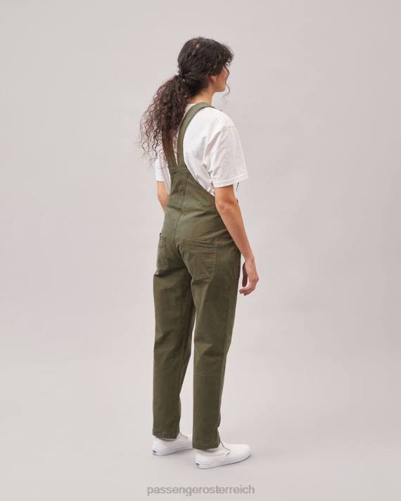 Passenger Frauen Roamist-Latzhose aus Bio-Baumwolle in Khaki 0BP2956 woclothing khaki